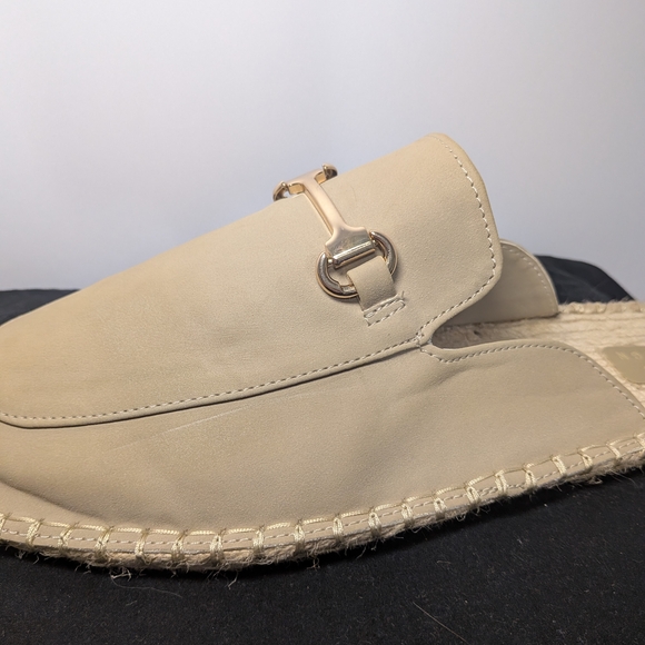 Beige Slip-On Espadrille Loafers - Picture 5 of 9